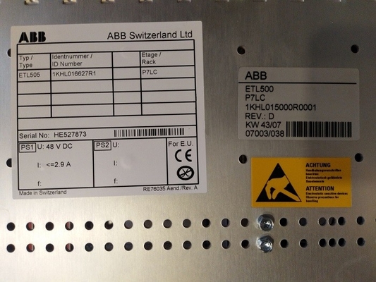 Hệ thống điều khiển P7LC ABB Khung phụ tùng PLC 1KHL015000R0001