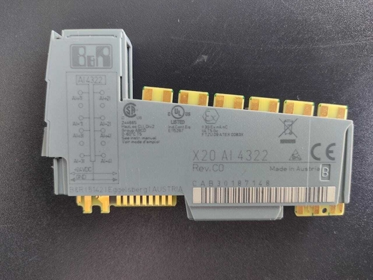 X20AI4322 B&amp;R X20 SYSTEM PLC I / O Mô-đun 4 Đầu vào Tương tự 0 Đến 20 MA / 4 Đến 20 MA