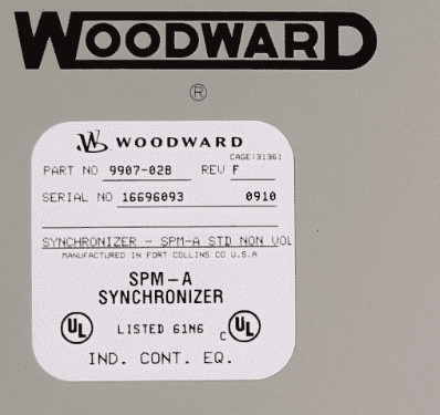 Woodward 9907-028 SPM-A STD NON-VOLTAGE MATCH (EMC)