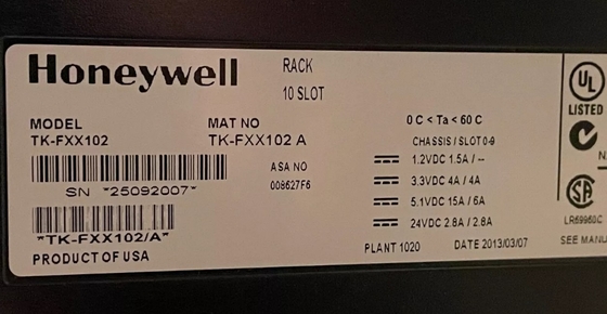 TK-FXX102 Honeywell 10 Slot Rack Chassis I/O Module PLC Module DCS