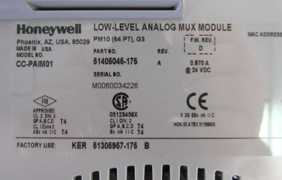 CC-PAIM01 Honeywell Low Level Mux IOTA Module Mô-đun Mux tương tự