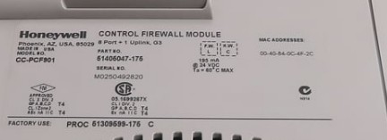 CC-PCF901 Honeywell 9 cổng FTE Control Firewall Module Hàng mới có sẵn