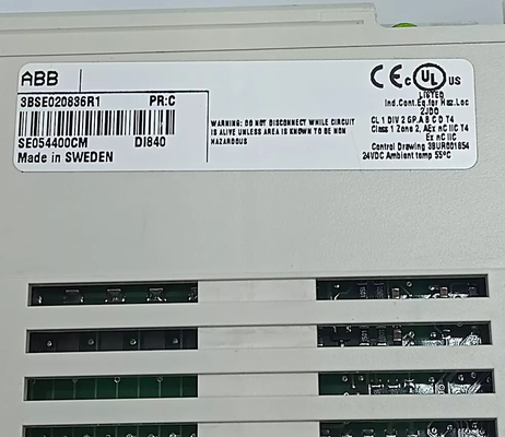 ABB DI840 3BSE020836R1 đầu vào kỹ thuật số 24V S / R 16 kênh mô-đun cho S800 I / O