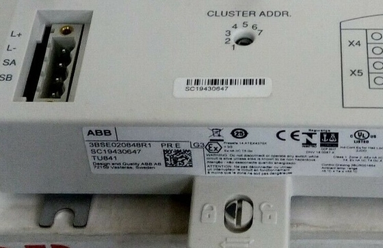 ABB TU841 3BSE020848R1 Đơn vị kết thúc hỗ trợ I/O không dư thừa