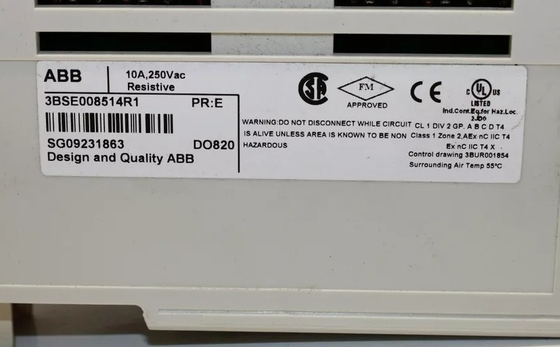 ABB DO820 3BSE008514R1 Mô-đun đầu ra kỹ thuật số Relay 8 Channel PLC
