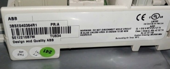 ABB TU834 3BSE040364R1 Phương thức I/O mở rộng