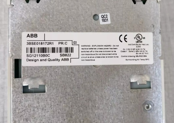 ABB SB822 3BSE018172R1 Đơn vị pin sạc lại S800 I/O Module