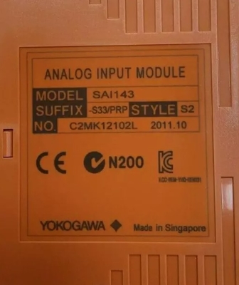 SAI143-S33 YOKOGAWA Mô-đun I/O đầu vào tương tự (đối với FIO) Đơn vị điều khiển an toàn và Đơn vị nút an toàn