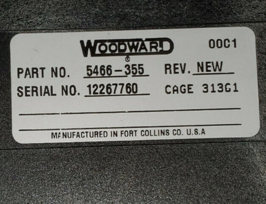 5466-355 Woodward NetCon Module Ghế thu phát