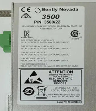 Bently Nevada 3500/22M 146031-01 Giao diện dữ liệu tạm thời