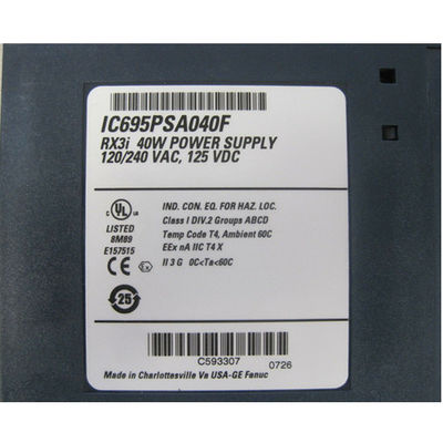 Bộ nguồn GE Fanuc PLC Ge Ic695psa040 Hệ thống Pac Rx3i Plc
