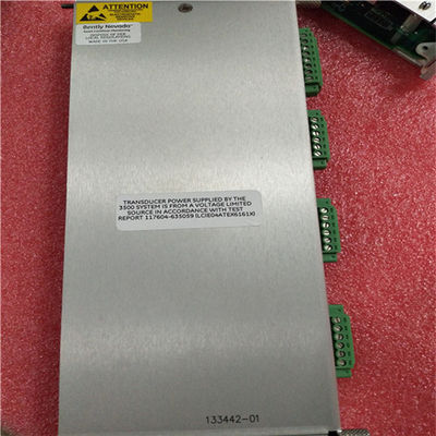 133442-01 Bộ phận nhẹ nhàng Nevada 3500 Mô-đun I / O Rack với các đầu cuối bên trong 3500/50