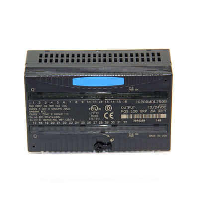 IC200MDL750 GE Fanuc PLC VersaMax Mô-đun đầu ra logic tích cực 12 / 24VDC POS Logic được nhóm 5A 32PT