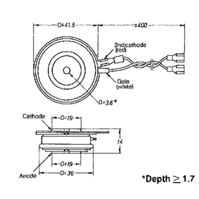 YST2-03 P12C ABB Bộ phận chỉnh lưu điều khiển bằng silicon của Thyristor Mô-đun công nghiệp YS130101-AE