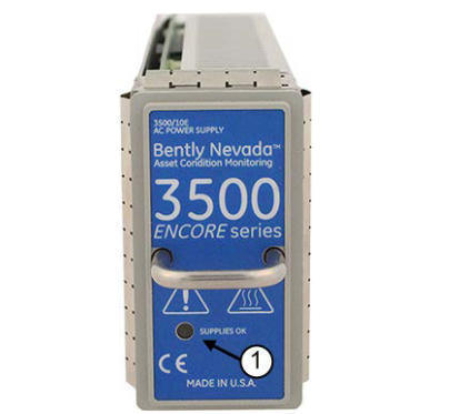 Bently Nevada 3500 / 10E ENCORE Series Power Supply Module với thiết kế nửa chiều cao đầu vào AC phổ biến cho hệ thống 3500 ENCORE