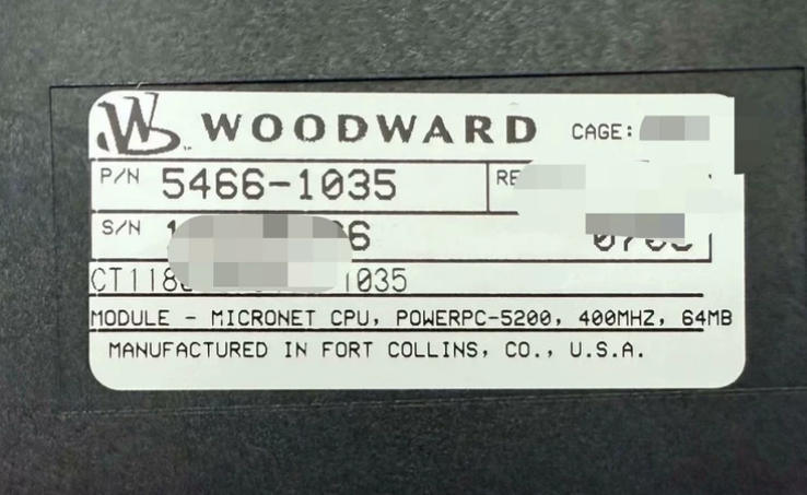 5466-1035 Woodward Micronet-CPU Module với nhiều giao diện truyền thông và cấu hình đơn giản hoặc dư thừa