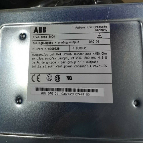 DAI01 ABB PLC Spare Parts Đầu vào tương tự V3 Mô-đun I / O dựa trên giá đỡ Y0369628M