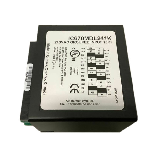 IC670MDL640 GE Fanuc GE Field I / O 24VDC Mô-đun đầu vào rời rạc Pos / Neg
