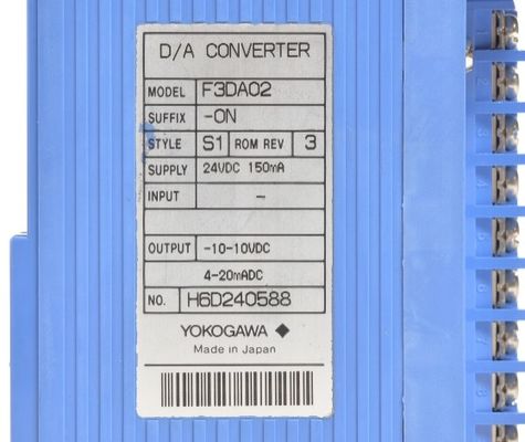 F3DA02-0NS1 YOKOGAWA Digital Analog Output Module D/A Converter PLC